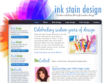 Tablet Screenshot of inkstaindesign.com